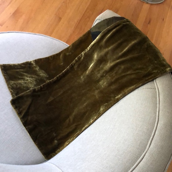 Bohemian Double faced, tailored, Velvet, chiffon Shawl Decorated w/Black Beads - Picture 2 of 16